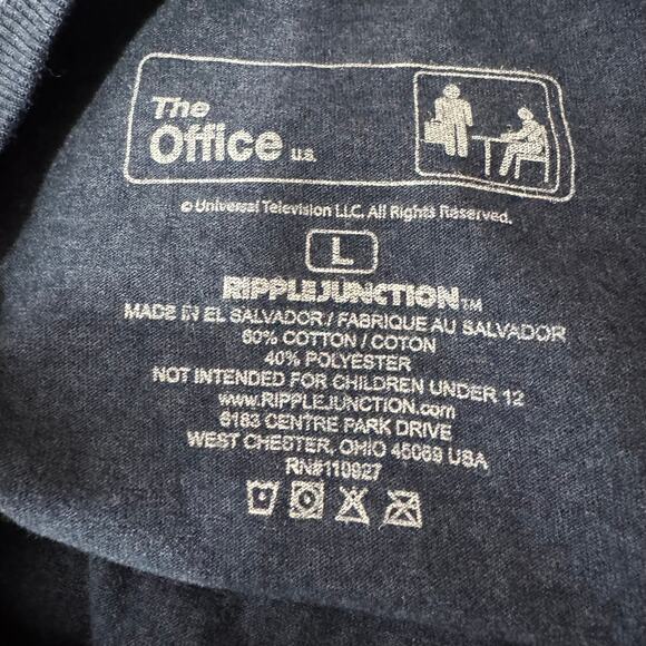 The Office Assistant Logo Blue Graphic Tee Size L - Picture 6 of 6